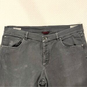 BRUNELLO CUCINELLI LOGO PATCH TRADITIONAL FIT JEANS, Size 52 (US 36)